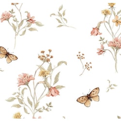 Dekorillo, tapet Flowers and butterflies