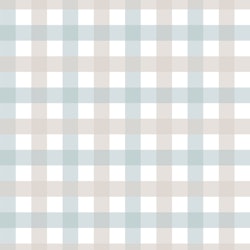 Dekornik, tapet Retro Check Beige Blue Small