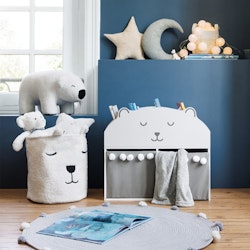 Opbevaringskurv White Teddy