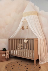 Jollein, boho sengehimmel med blonder, vintage ivory