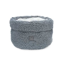 Jollein, opbevaringskurv teddy, soft grey