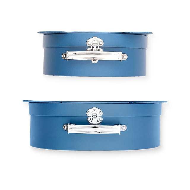 Jollein, opbevaringsbokse kufferter Animal Club, steel blue