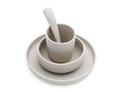 Jollein, spisestel silikone 4-pak, nougat