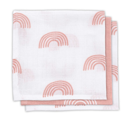 Jollein, stofbleer 3-pak, rainbow blush pink