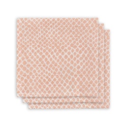 Jollein, stofbleer 3-pak, snake pale pink