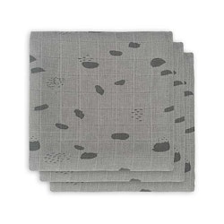 Jollein, stofbleer vaskeklude 3-pak, spot storm grey