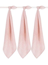 Jollein, stofbleer vaskeklude 3-pak, snake pale pink