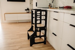 Duck Woodworks, foldbart læringstårn, sort/natur