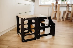 Duck Woodworks, foldbart læringstårn, sort/natur