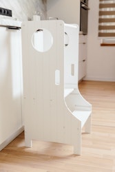 Duck Woodworks, justerbart læringstårn, hvid