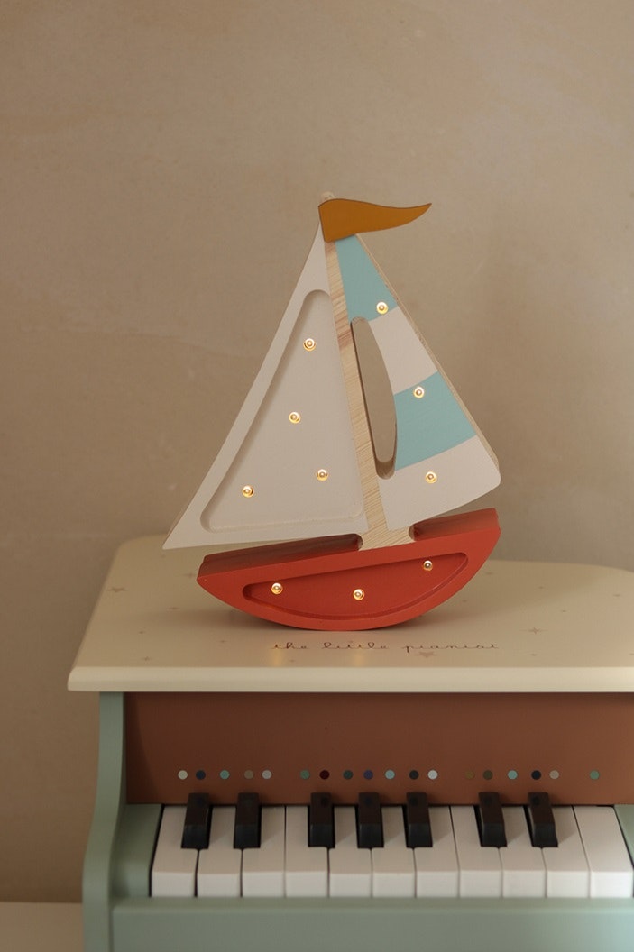 Little Lights, Lampe til børneværelset, Sejlbåd clay
