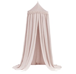 Cotton&Sweets, Lyserød boho twist sengehimmel maxi