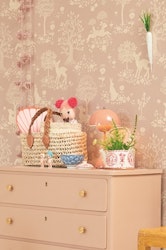Majvillan, tapet Summer fields, dreamy lilac
