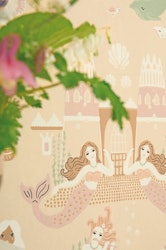 Majvillan, tapet Mermaid reef, sandy beige