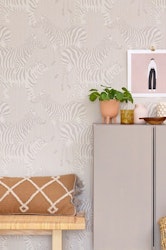 Majvillan, tapet Safari stripes, warm grey