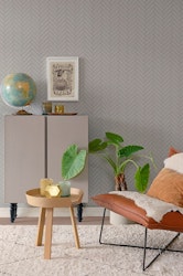 Majvillan, tapet Herringbone, greige blue