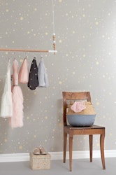 Majvillan, tapet Twinkle, mud grey