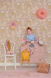 Majvillan, tapet Garden party, dusty blush pink