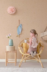 Majvillan, tapet Animal dots, dusty peach