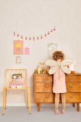 Majvillan, tapet Stardust, lovely pastel pink