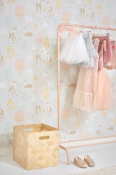 Majvillan, tapet Golden woods, soft grey