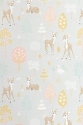 Majvillan, tapet Golden woods, soft grey