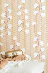 Majvillan, tapet Sweet cotton, lyserød