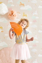 Majvillan, tapet Rainbow treasures, lovely pastel pink