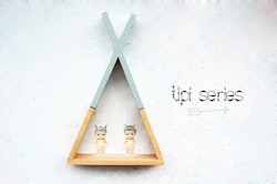 Tipi hylde, grå