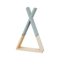 Tipi hylde, grå