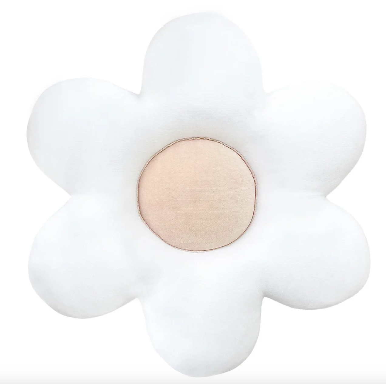 Blomsterpude til børneværelset, beige