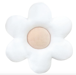 Blomsterpude til børneværelset, beige