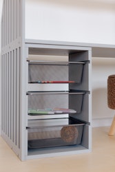 Duck Woodworks, gråt skrivebord, STRIPED