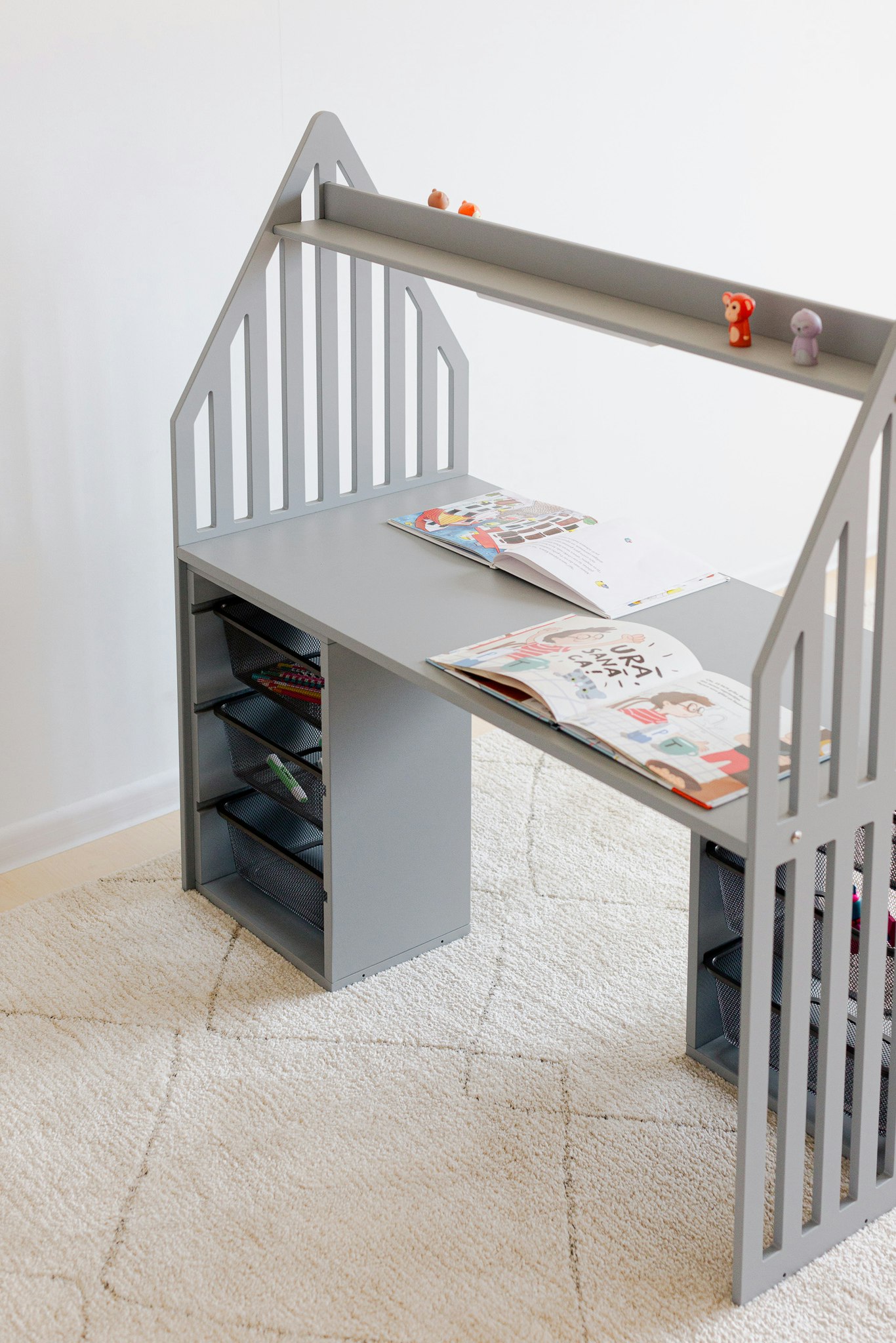 Duck Woodworks, Dobbeltskrivebord til søskende, STRIPED