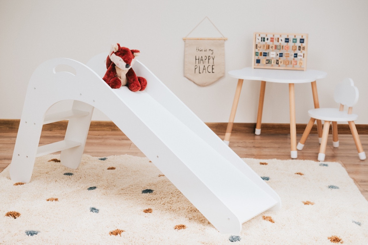Babylove, Junior hvid/natur rutsjebane i træ
