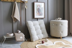Beige pude til hundeseng/hundekurv (L)