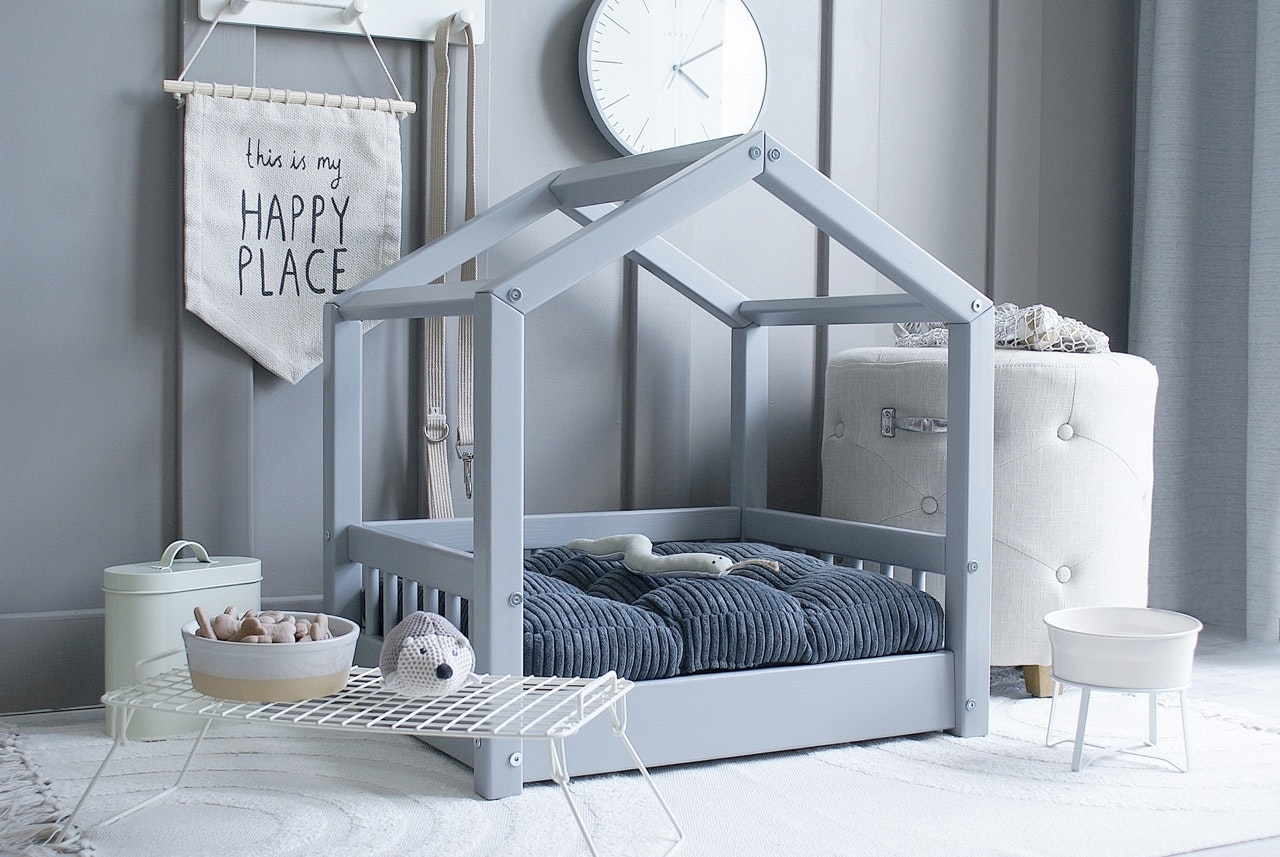 Cozy hundeseng/hundekurv Grå (L)