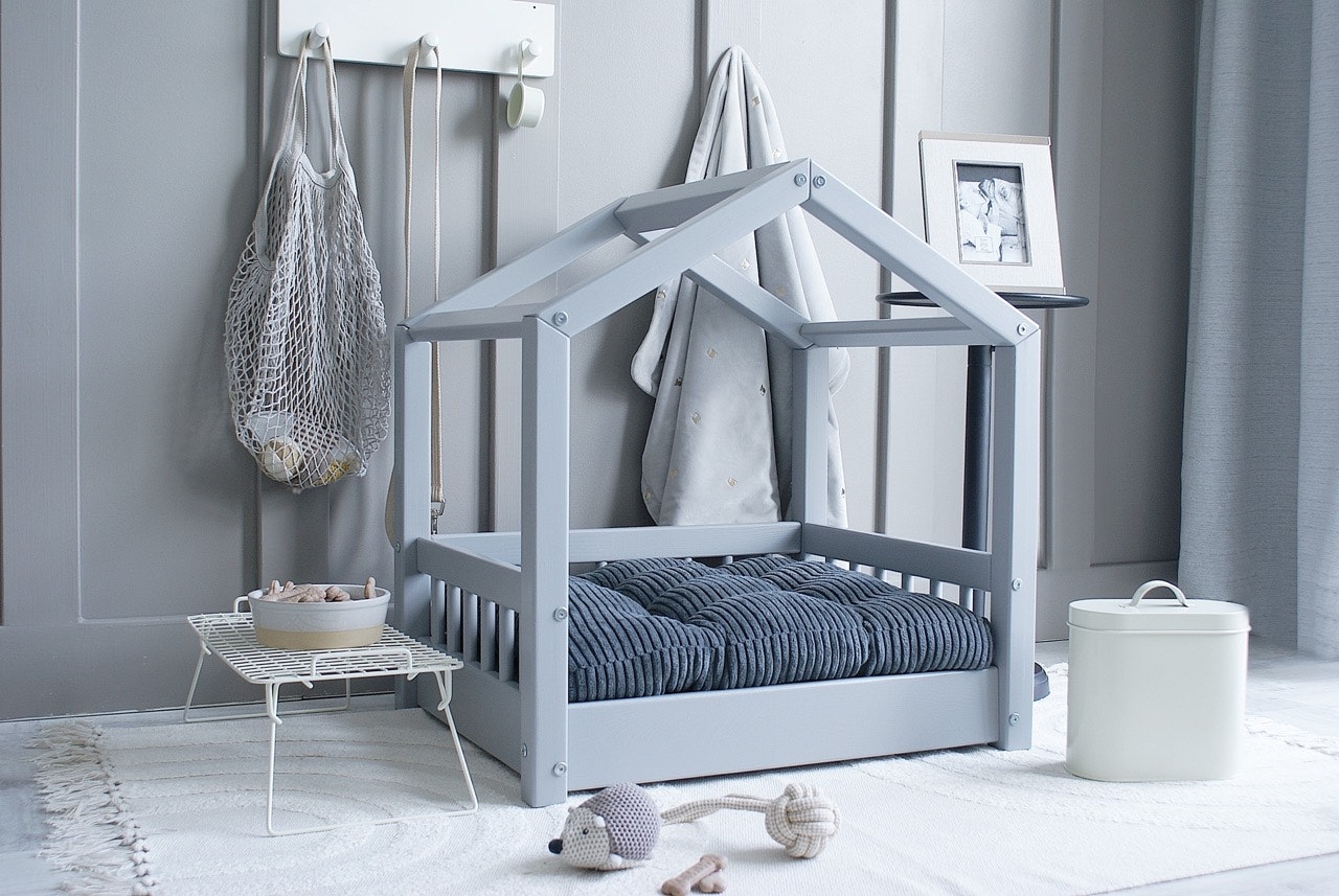 Cozy hundeseng/hundekurv Grå (L)