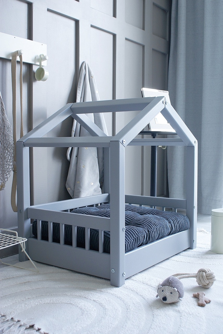 Cozy hundeseng/hundekurv Grå (L)
