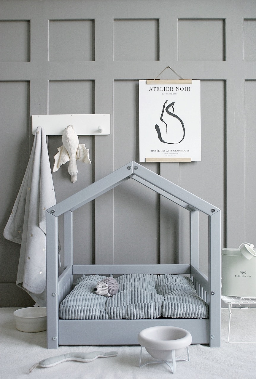 Cozy hundeseng/hundekurv Grå (L)