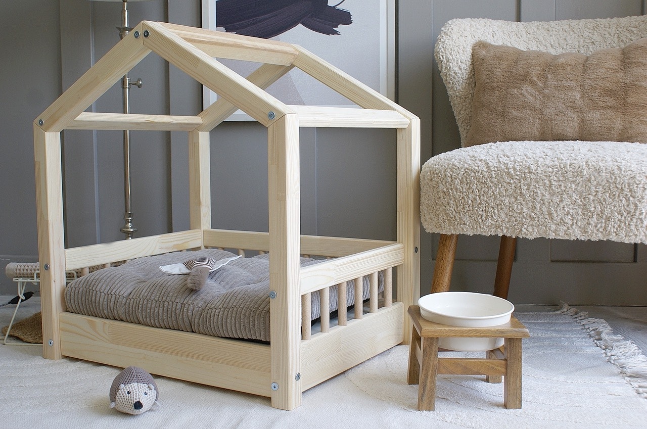 Cozy hundeseng/hundekurv Natur (L)