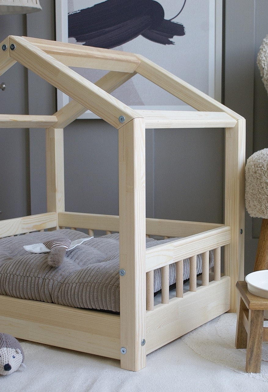 Cozy hundeseng/hundekurv Natur (L)