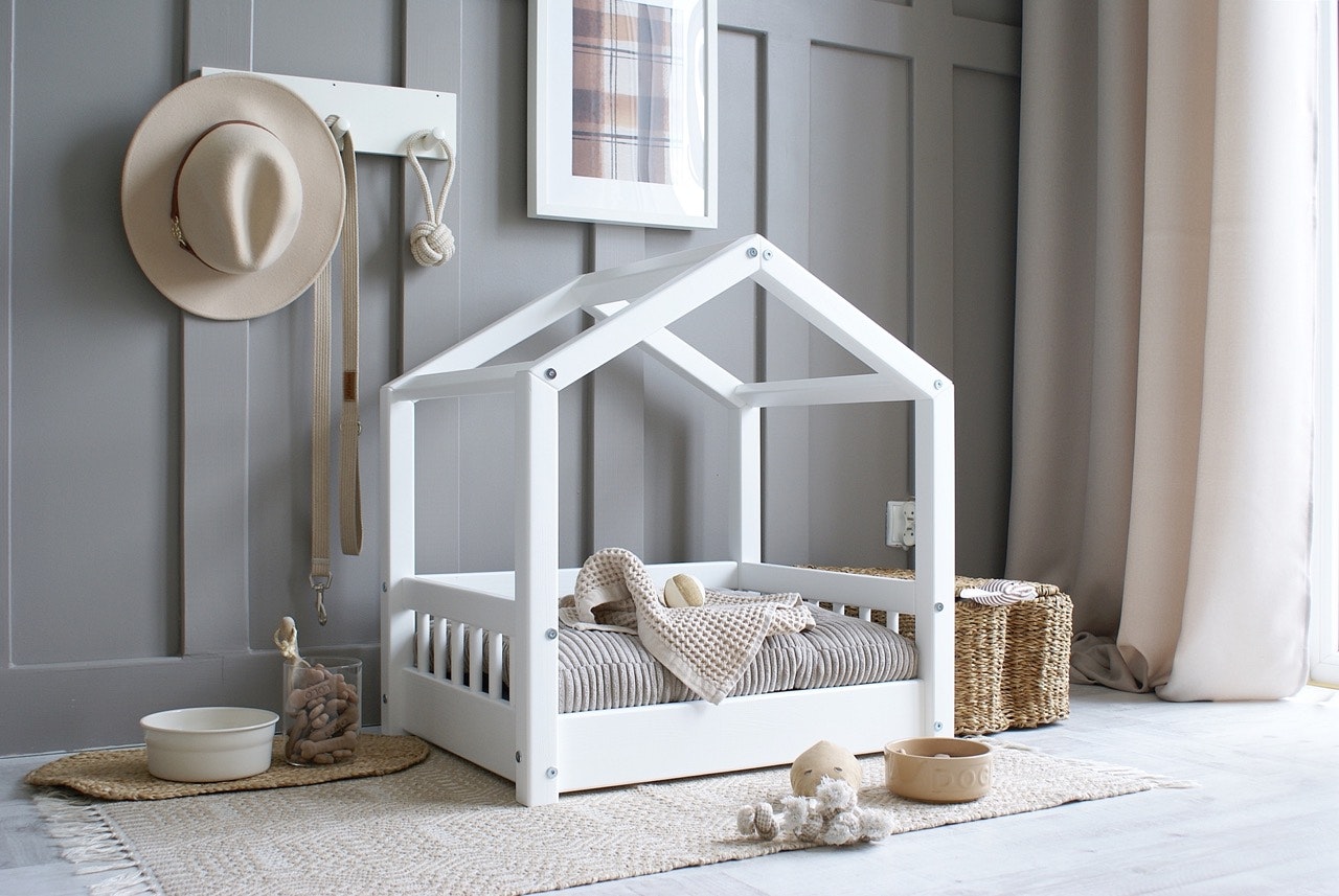 Cozy hundeseng/hundekurv Hvid (S)