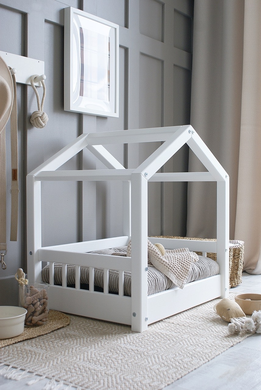 Cozy hundeseng/hundekurv Hvid (S)