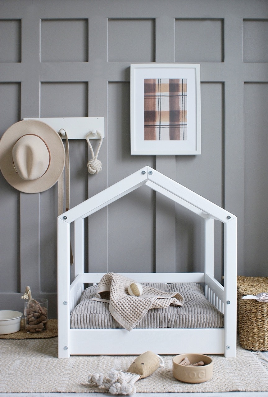 Cozy hundeseng/hundekurv Hvid (S)