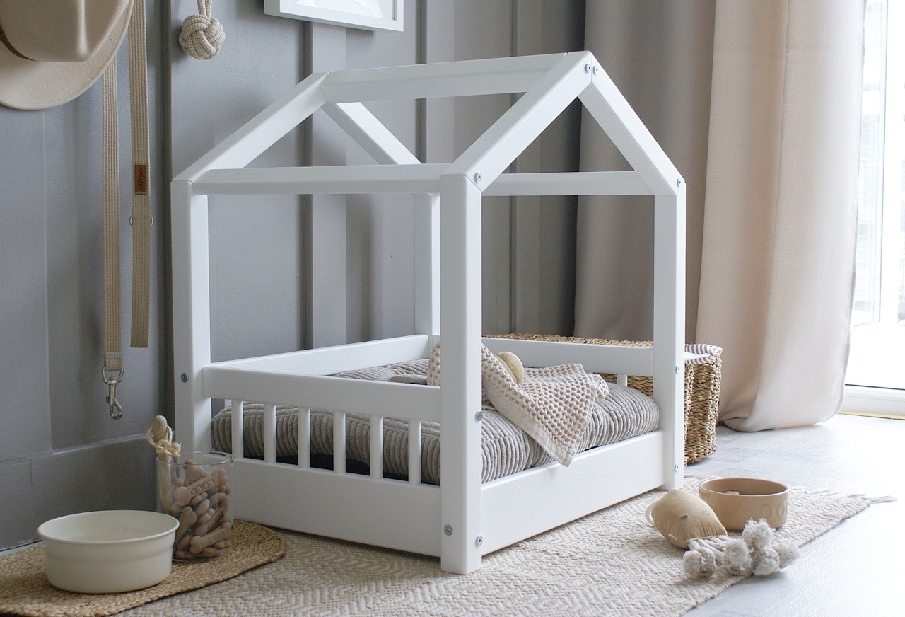 Cozy hundeseng/hundekurv Hvid (S)