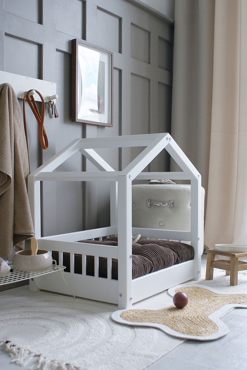 Cozy hundeseng/hundekurv Hvid (S)