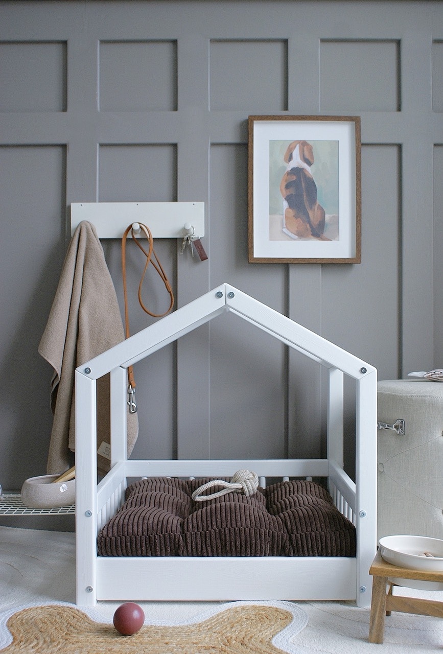 Cozy hundeseng/hundekurv Hvid (S)