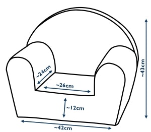 Sofa Beanbag lænestol, beige manchester stof