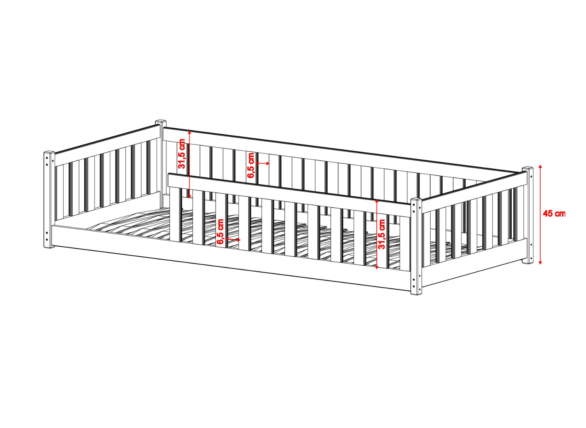 Stor juniorseng Mira 140x200 cm, natur